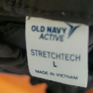 Womens Grey athletic oln Navy pant Large